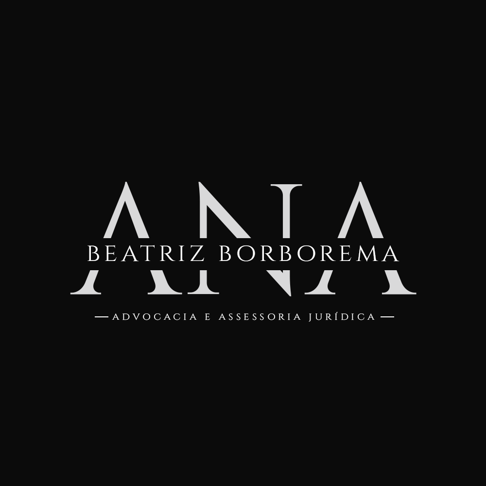 Logotipo impactante com repetição estilizada do nome ANA e destaque para Beatriz Borborema.