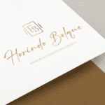 Papel timbrado com logotipo de escritório jurídico e design elegante criado pela Jurinow.