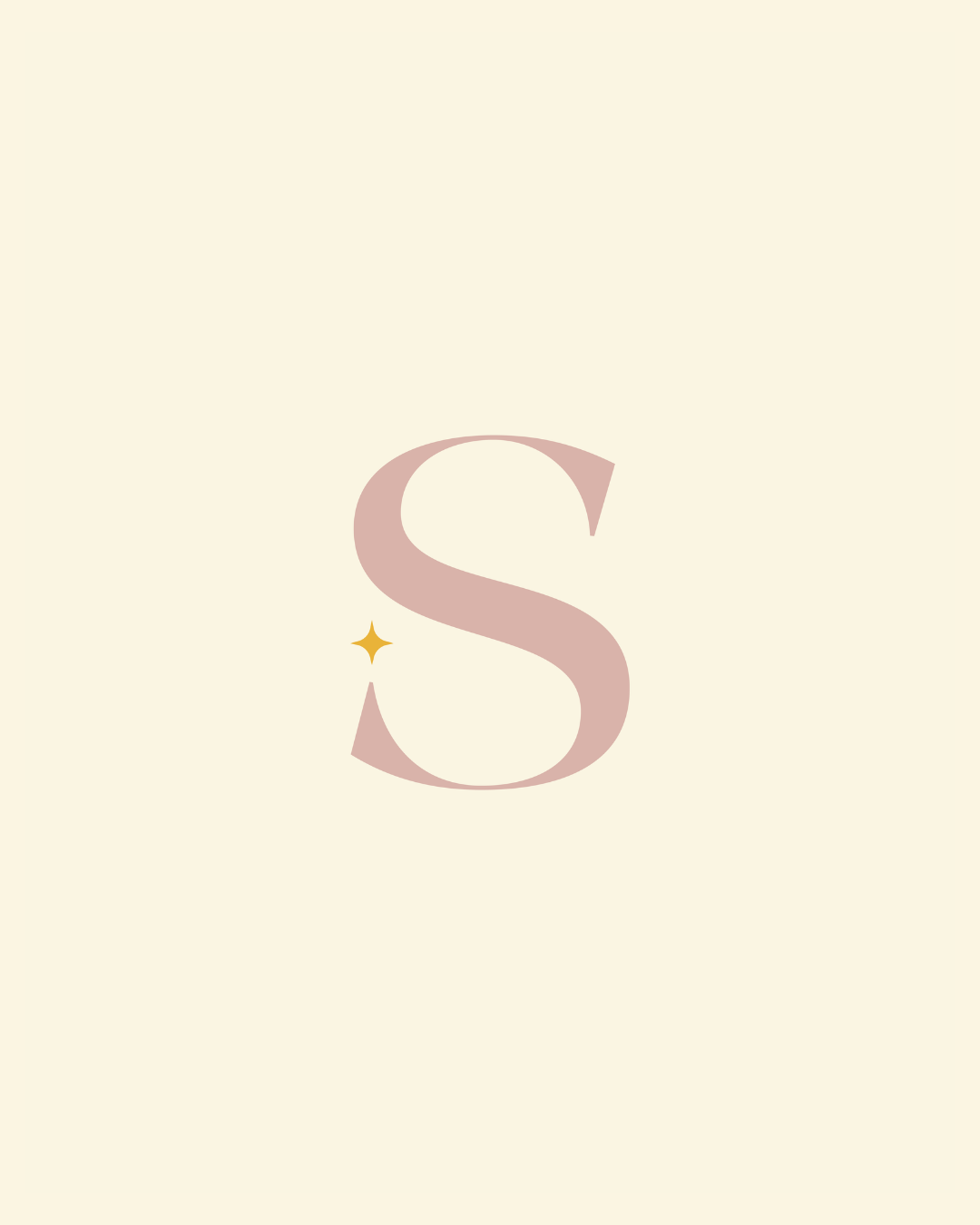 Sublogo com a letra S e detalhe de estrela para identidade visual jurídica